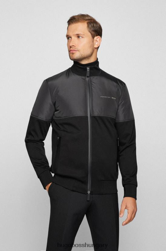 Hugo Boss x porsche kabát pásztor 50457276 fekete 80P6185 fekete barna