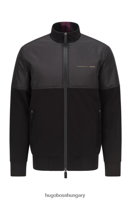 Hugo Boss x porsche kabát pásztor 50457276 fekete 80P6185 fekete barna