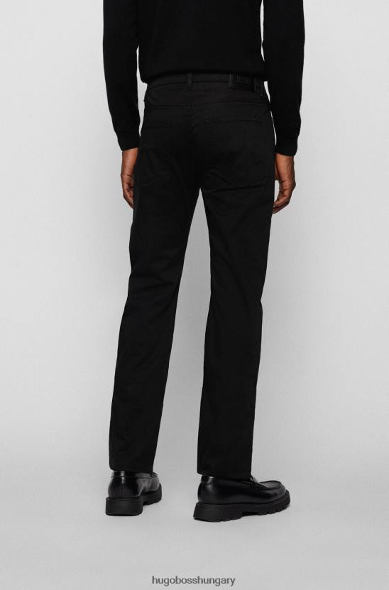 Hugo Boss fekete, vékony szabású farmer kényelmesen sztreccs hugo-ból 80P64022 fekete
