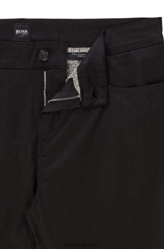 Hugo Boss fekete, vékony szabású farmer kényelmesen sztreccs hugo-ból 80P64022 fekete