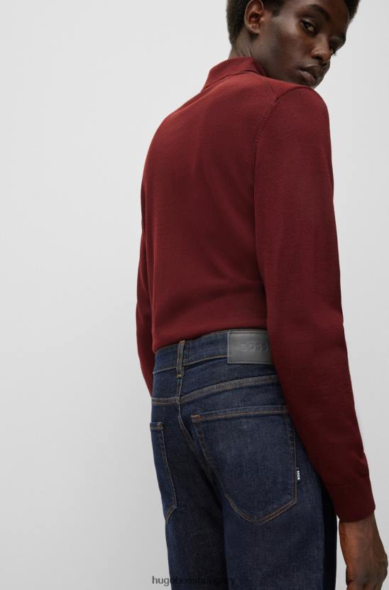 Hugo Boss hugo sötétkék normál szabású farmer sötétkék komfort-sztreccs farmerből 80P61383 sötétkék