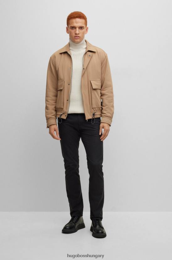 Hugo Boss hugo slim-fit farmer melange stretch farmerfeketében 80P62551 fekete