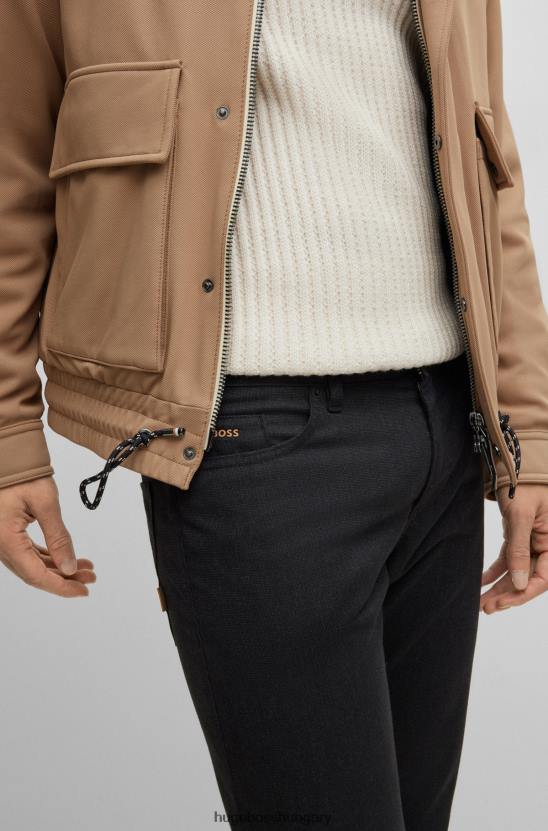 Hugo Boss hugo slim-fit farmer melange stretch farmerfeketében 80P62551 fekete