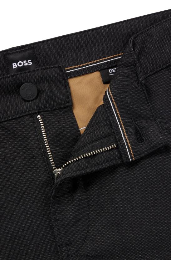 Hugo Boss hugo slim-fit farmer melange stretch farmerfeketében 80P62551 fekete