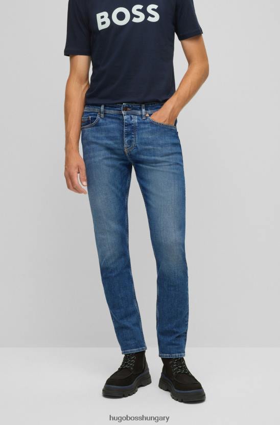 Hugo Boss hugo szűkülő szabású kék farmer kék komfort-sztreccs farmerből 80P61524 kék