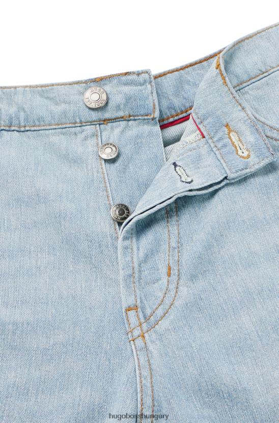 Hugo Boss hugo világoskék keskeny szabású farmer kék szorongatott farmerből 80P64229 világoskék