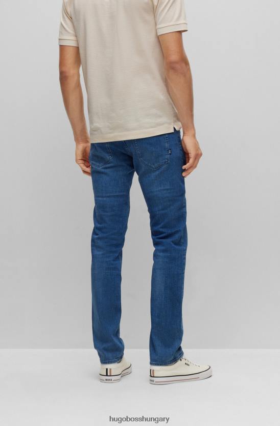 Hugo Boss kék hugo normál szabású farmer kék olasz kasmír tapintású farmerből 80P61891 kék