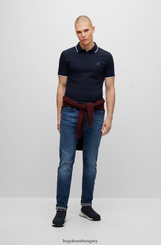 Hugo Boss kék hugo szűkülő szabású farmer kék-fekete komfort-sztreccs farmerből 80P62320 kék