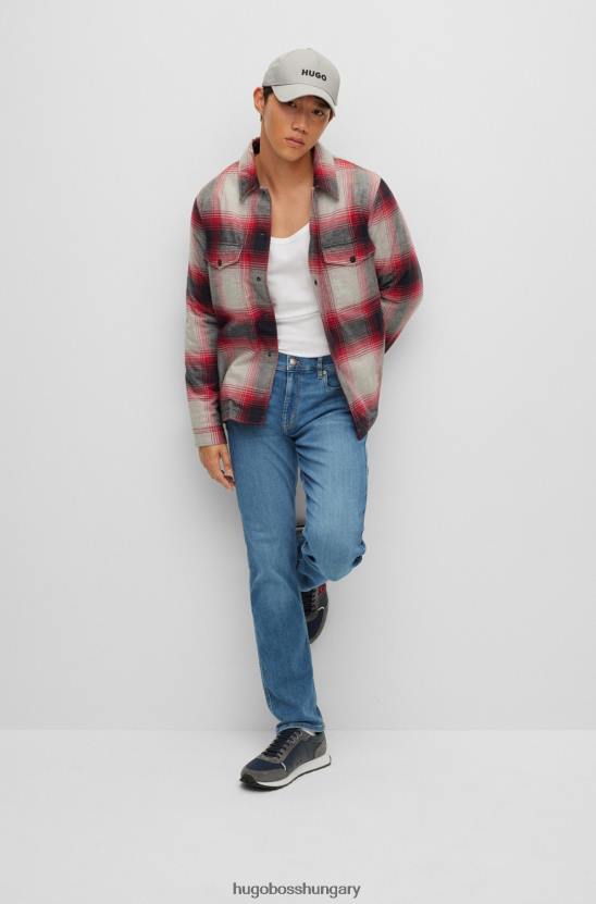 Hugo Boss karcsúsított farmer kék szupersztreccs farmer hugo világoskék színben 80P62397 világoskék