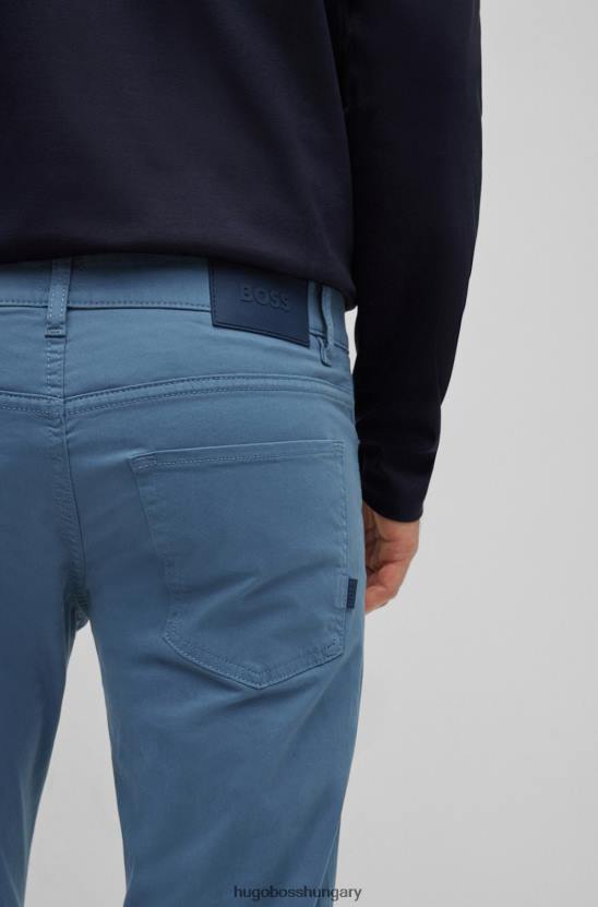 Hugo Boss karcsúsított farmer szálcsiszolt sztreccs farmer hugo kék színben 80P61511 kék