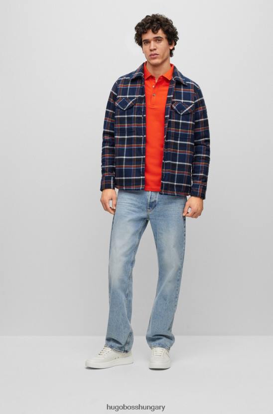 Hugo Boss laza szabású farmer kőmosott kék farmer hugo világoskék színben 80P63591 világoskék