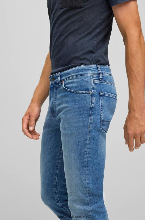Hugo Boss normál szabású farmer kék komfort-sztreccs farmerkék hugo színben 80P61313 kék