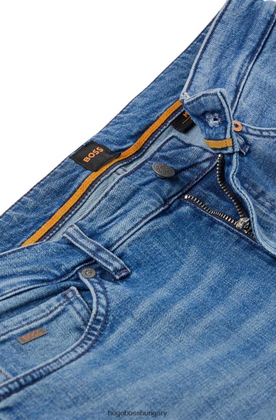 Hugo Boss normál szabású farmer kék komfort-sztreccs farmerkék hugo színben 80P61313 kék