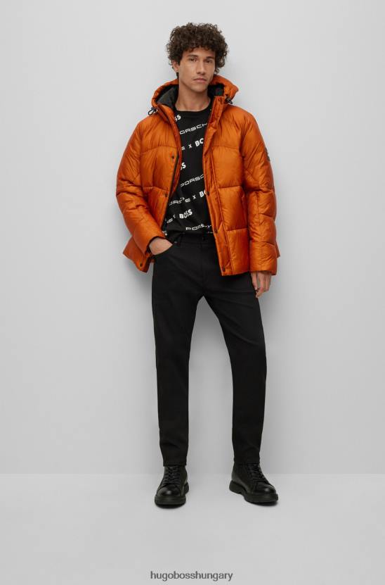 Hugo Boss porsche x kúpos szabású farmer, fekete teljesítményű farmerből 80P62195 fekete