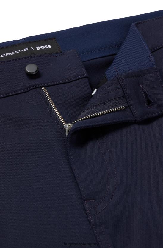 Hugo Boss porsche x kúpos szabású farmer kék teljesítmény-sztreccs farmerből 80P61554 sötétkék