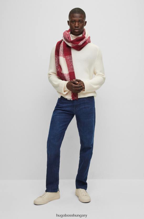 Hugo Boss sötétkék hugo normál szabású farmer kék szupersztreccs farmerből 80P61653 sötétkék