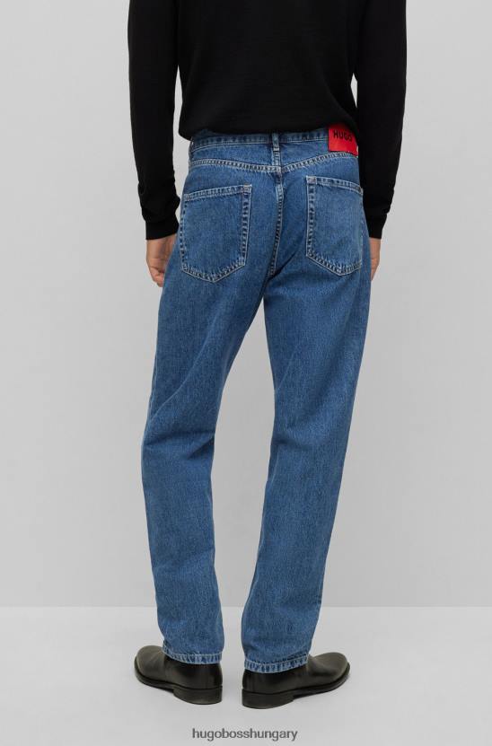 Hugo Boss világoskék hugo normál szabású farmer kék merev farmerből 80P64370 világoskék