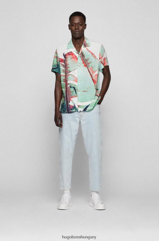 Hugo Boss világoskék hugo szűkülő szabású farmer kék komfort-sztreccs olasz farmerből 80P63240 világoskék