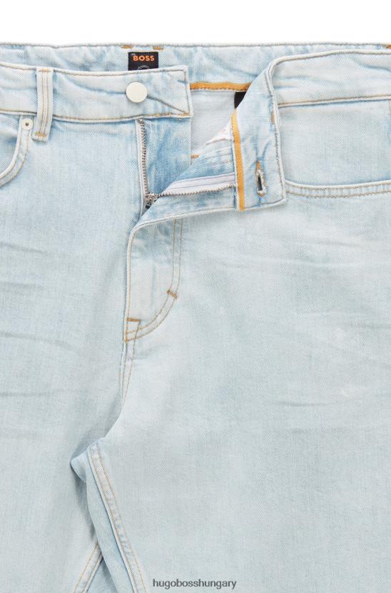 Hugo Boss világoskék hugo szűkülő szabású farmer kék komfort-sztreccs olasz farmerből 80P63240 világoskék