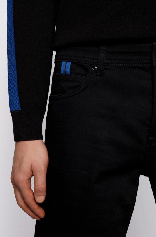 Hugo Boss x porsche jean tappered 50449721 fekete 80P6305 fekete