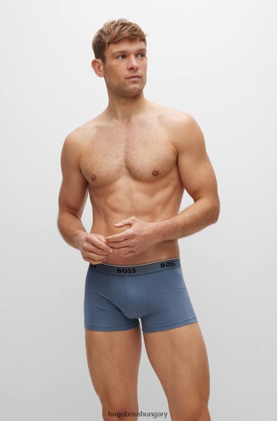 Hugo Boss három csomag sztreccs pamut ládák logós derékpánttal mintás hugo 80P61397 mintás