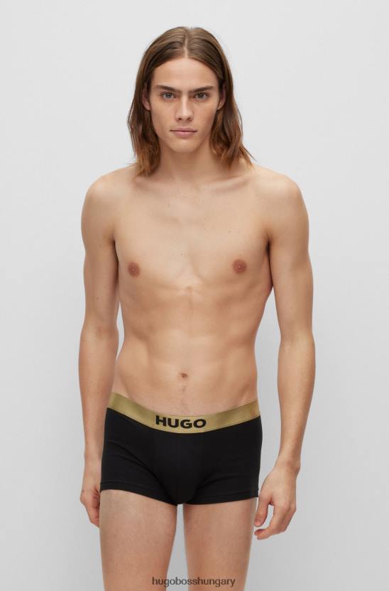 Hugo Boss hugo fekete kettős csomag sztreccs pamut ládák logós derékpánttal 80P62838 fekete