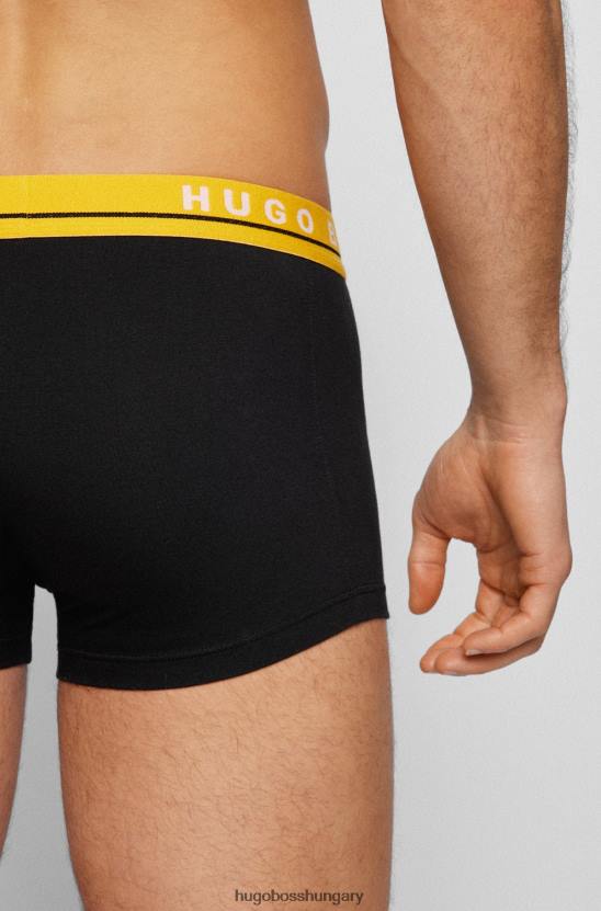 Hugo Boss hugo három csomag sztreccs pamut ládák logóval mintázott derékpántokkal 80P61128 mintás