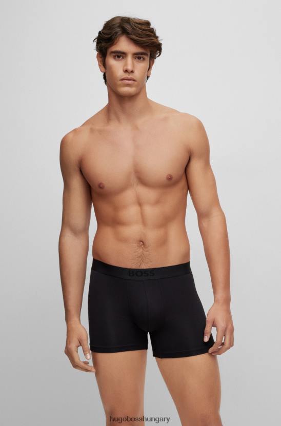 Hugo Boss hugo két csomag sztreccs modális boxeralsó, fekete logóval 80P62863 fekete