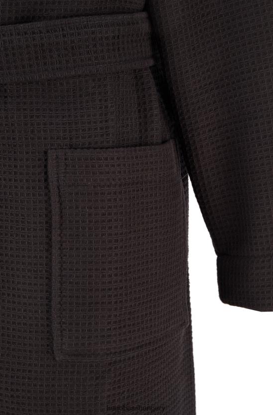 Hugo Boss fekete jacquard logóval ellátott gofri piquã© hugo pongyola 80P63143 fekete