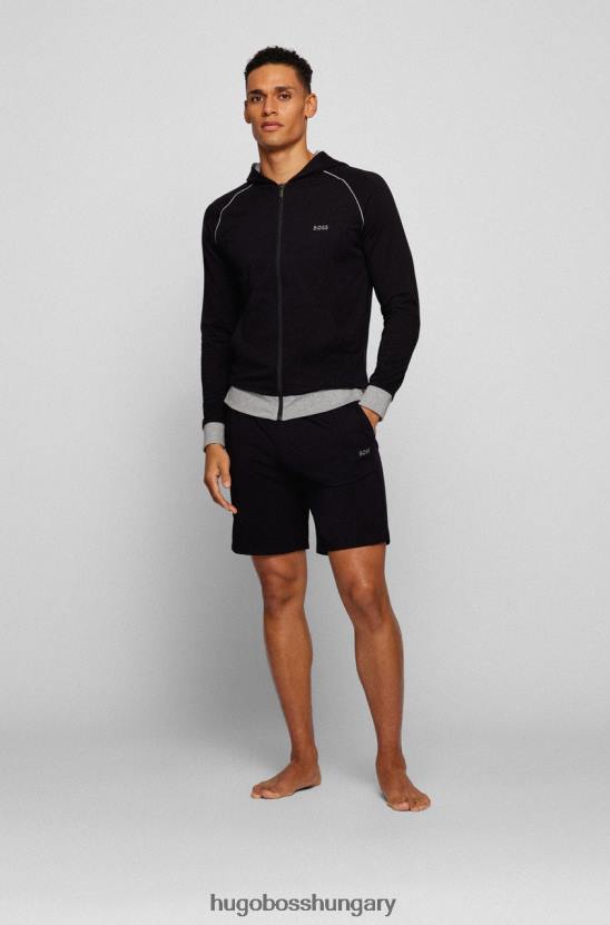 Hugo Boss hálóruha rövid 50469561 fekete 80P6127 fekete / sötétkék