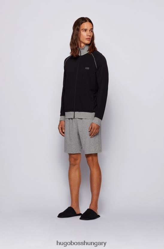 Hugo Boss otthoni papucs 50445700 fekete 80P6236 fekete