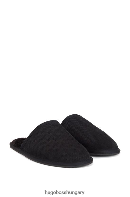 Hugo Boss otthoni papucs 50445700 fekete 80P6236 fekete
