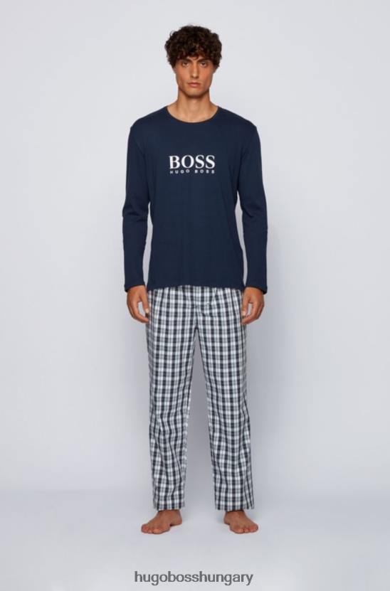 Hugo Boss pizsama alsó 50437014 kék 80P6314 kék