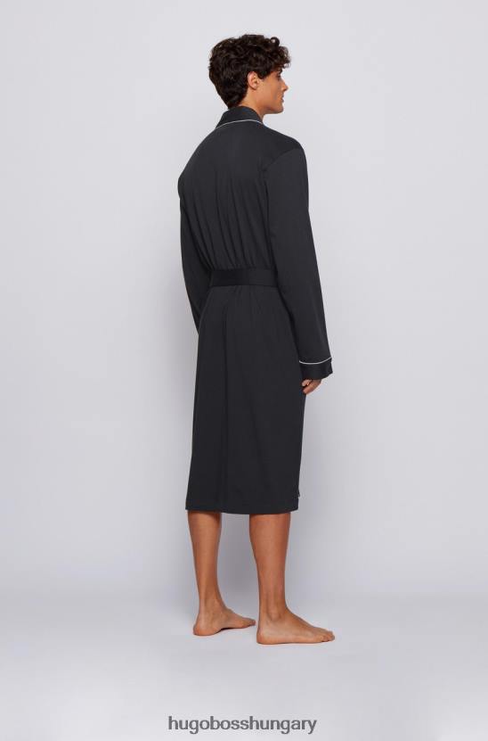 Hugo Boss pongyola - kimonó - 50229070 fekete 80P6431 fekete / sötétkék