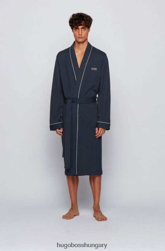 Hugo Boss pongyola - kimonó - 50229070 fekete 80P6431 fekete / sötétkék