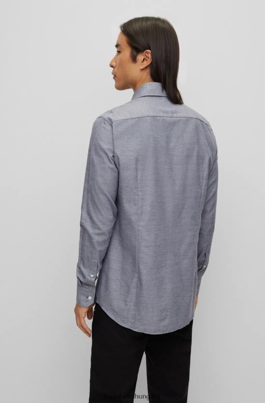 Hugo Boss hugo kék slim-fit ing olasz oxford pamutból 80P64038 kék