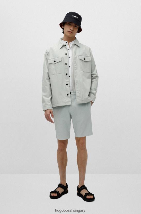 Hugo Boss hugo vékony szabású oxford pamut ing, fehér gallérral 80P63981 fehér