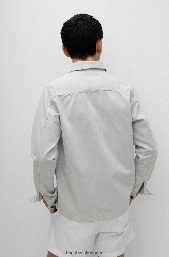 Hugo Boss hugo világoszöld, túlméretezett szabású oversing biopamutból, logóval 80P64463 világos zöld