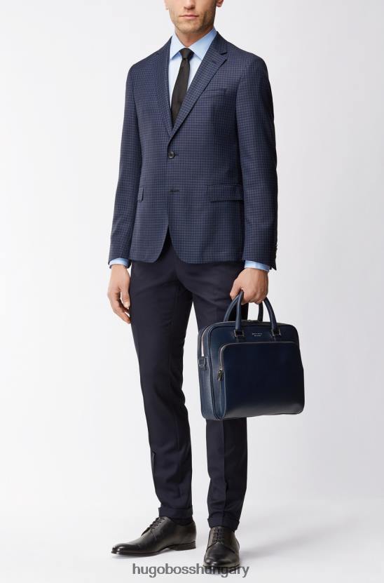 Hugo Boss l/s ing - gerton - 50380464 fekete 80P6444 fekete/tengerészet/ég/fehér