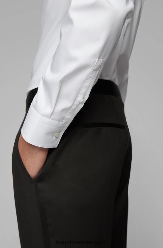 Hugo Boss l/s ing javis 50422195 fehér 80P6363 fehér fekete