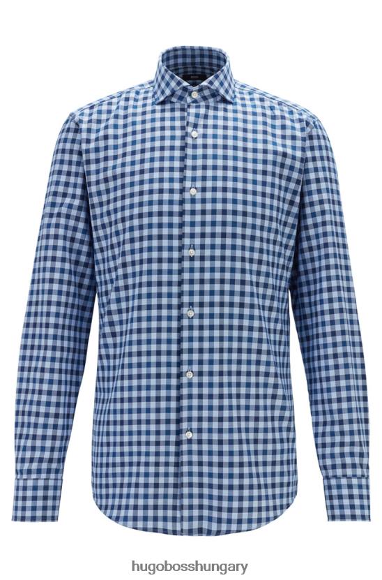 Hugo Boss üzleti ing jason 50415749 navy 80P6383 sötétkék/piros