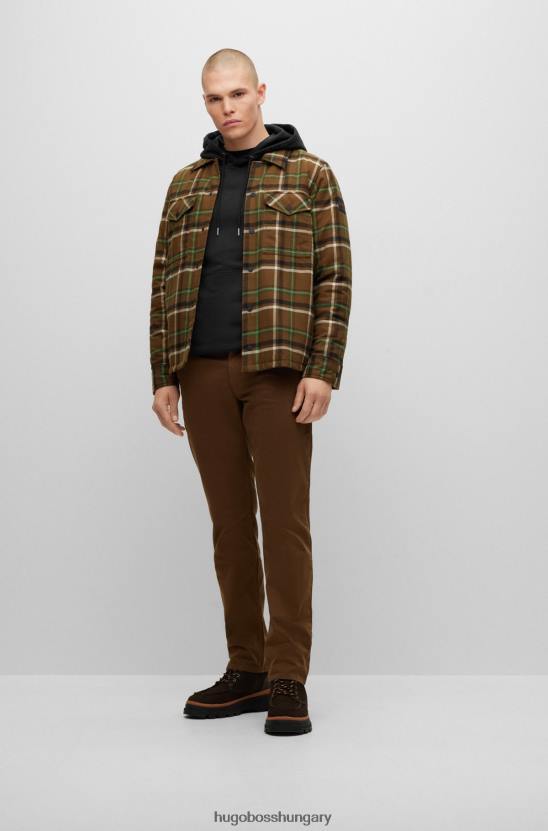 Hugo Boss fekete ruhafestett pamut frottír kapucnis kapucnis tonális logóval hugo 80P61681 fekete