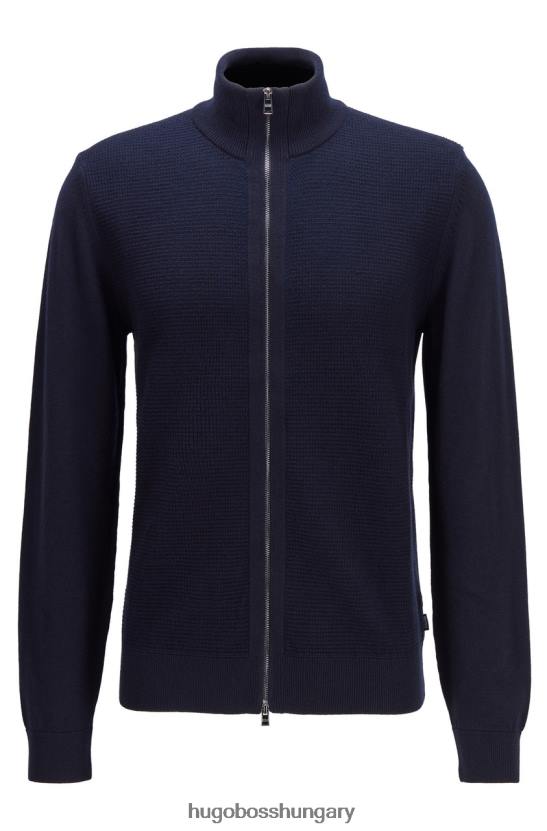 Hugo Boss cipzárral kötött madori 50435350 navy 80P6340 sötétkék/fekete