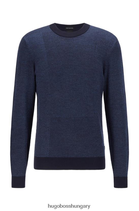 Hugo Boss kötött natalino 50457688 fekete 80P6171 fekete / sötétkék