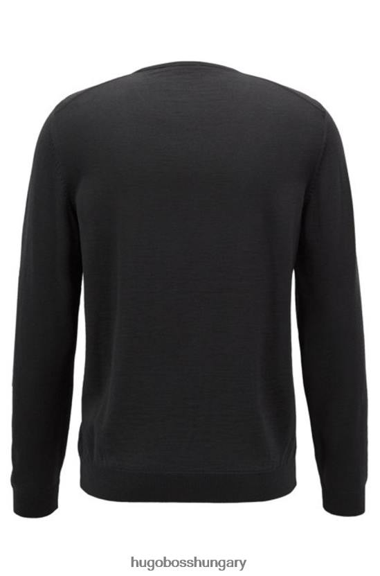 Hugo Boss kötöttáru - baram - 50373736 fekete 80P6456 fekete/tengerszín/farmer