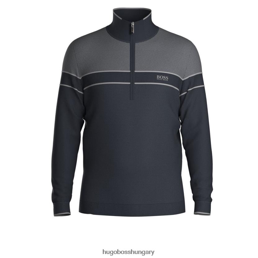 Hugo Boss kötött zeeko 50437914 élénkvörös 80P6346 fényes/tengerészet