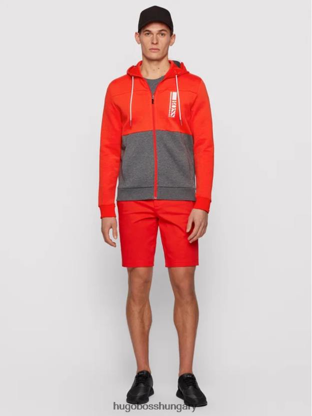 Hugo Boss cipzáras kapucnis, 50447024 sötétkék 80P6239 sötétkék/szürke/narancs