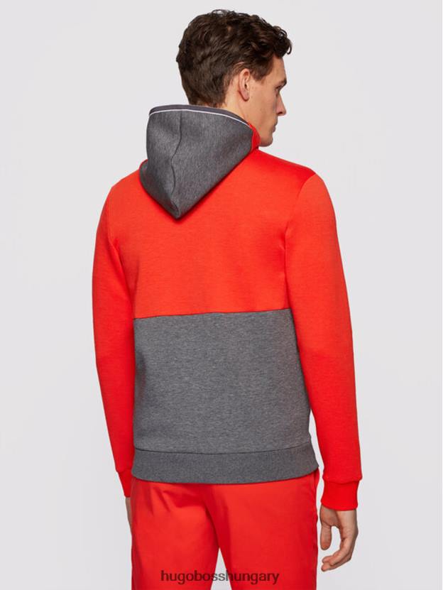 Hugo Boss cipzáras kapucnis, 50447024 sötétkék 80P6239 sötétkék/szürke/narancs
