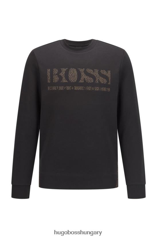 Hugo Boss crew neck salbo ikonikus 50456419 haditengerészet 80P6215 sötétkék/fekete/fehér