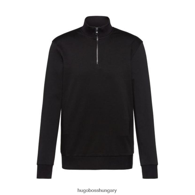 Hugo Boss félcipzáras kötött sidney 50458167 fekete 80P6172 fekete / sötétkék